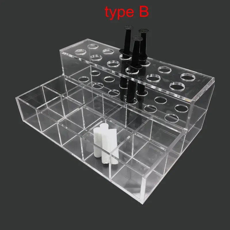 1Pc Dental Lab Acrylic Organizer Dental Holder for Syringe Resin Adhesive Applicator Dispen Dentist Tools