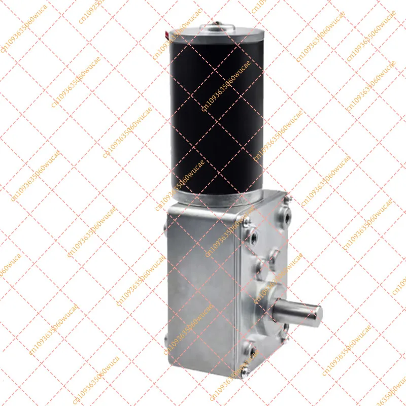 YFMicro DC Worm Gear Motor 12V 24V Turbo Encoder Reduction Self-locking Speed Control Small Electric Motor for DIY Robot