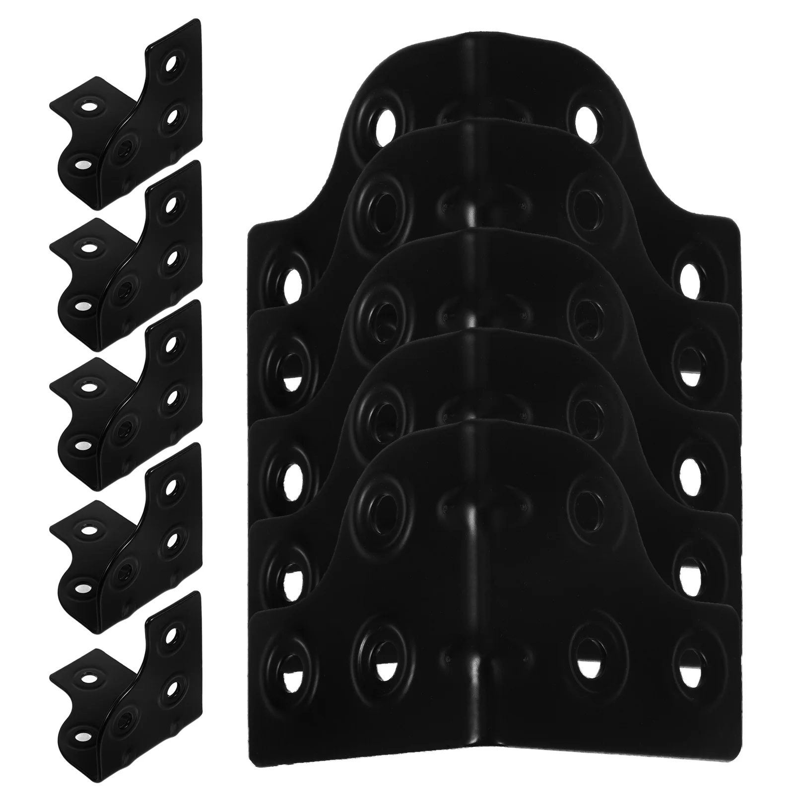 

12pcs Electroplated Metal Corner Brackets T-Shaped Edge Protectors For Luggage Furniture Storage Box Aviation Grade Plating