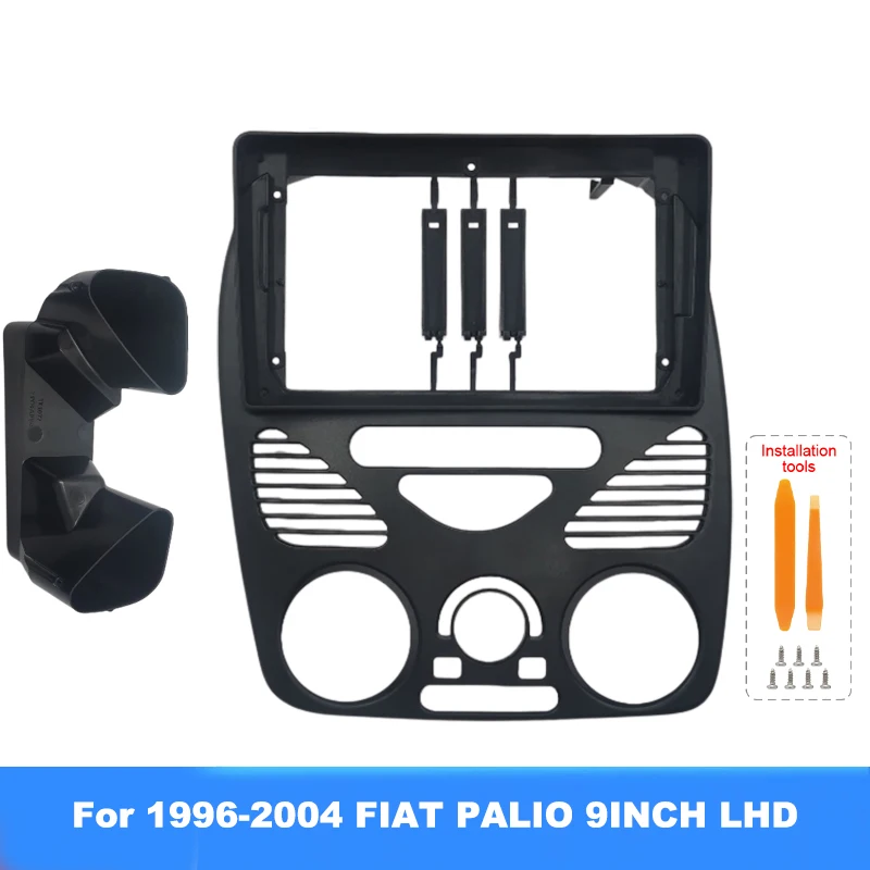 Moldura de Rádio Automotivo para Fiat Palio G2 2002-2016, Kit de Instalação 2 Din, Painel de Áudio MP5, Acabamento para Painel de Carro para Estéreo Android