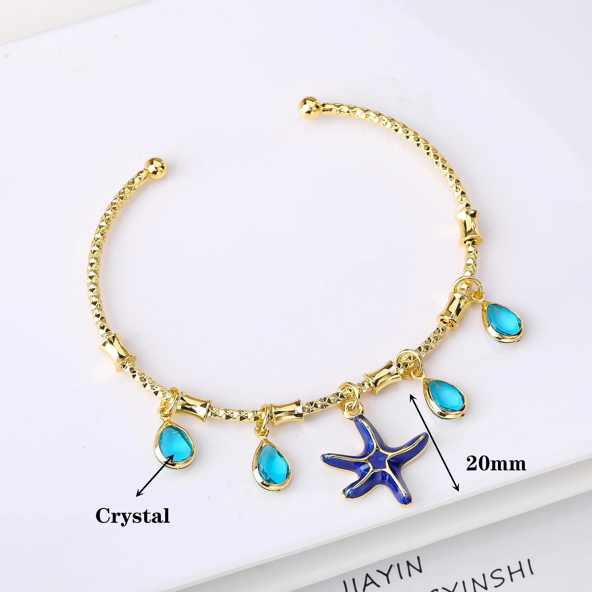 تصميم جديد سوار الحلوى مطلي بالذهب نجم البحر قلادة الإسورة موضة جديدة للمرأة عطلة الشاطئ الأصلي سحر المجوهرات #5