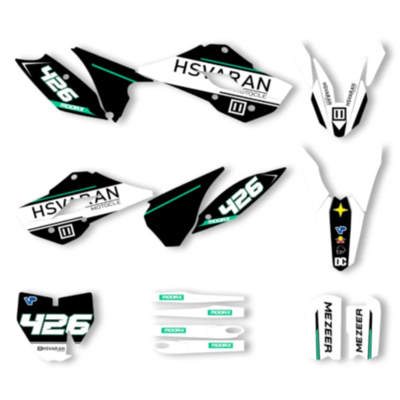 

DSMTECH Motorcycle Graphics Decal Stickers Kits For Husqvarna TC85 TC 85 2014 2015 2016 2017 005