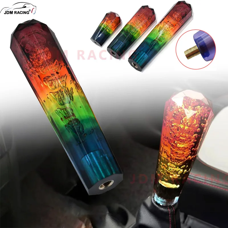 10cm 15cm 20cm jdm Rennstil Universal Acryl Schaltknauf Blase transparent Zahnrad hebel Schalt getriebe Dekor