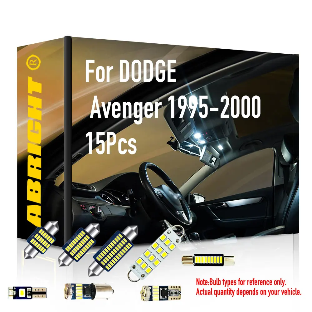 Car Interior Led Light Kit Canbus For DODGE Avenger 1995-2000  15Pcs