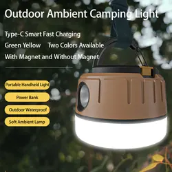 Portable LED Camping Lantern Multi Light Source Emergency Lights Outdoor Hiking Climbing BBQ Camp Tent Lamp With Hook And Magnet