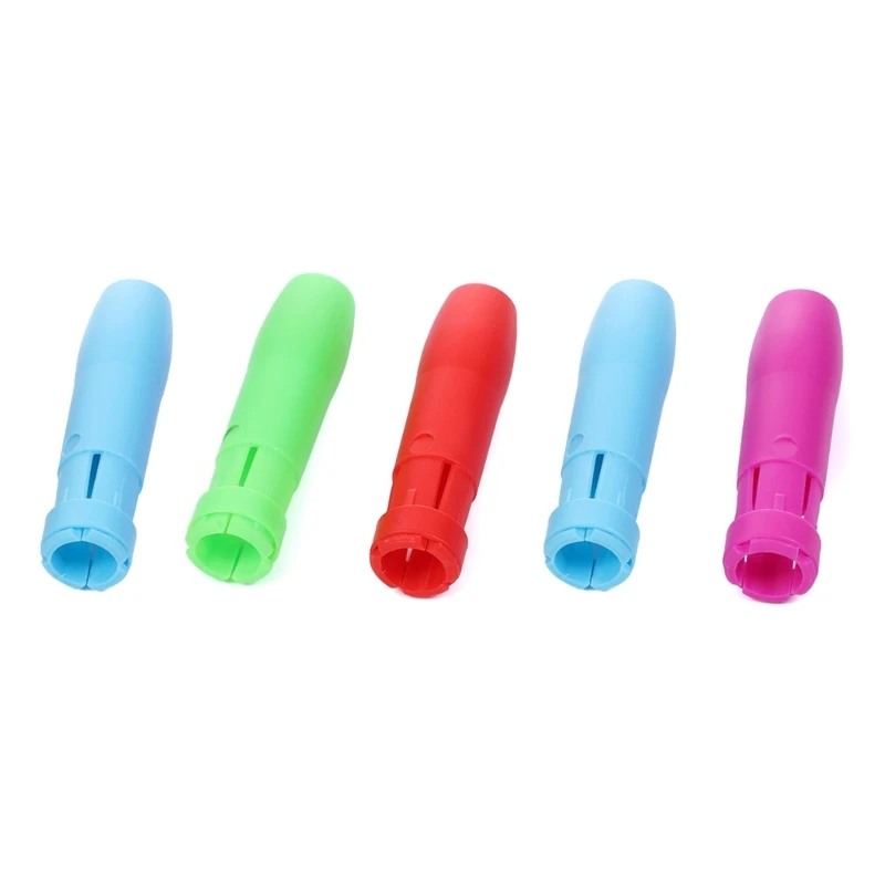 

5Pcs Plastic Chalk Holder Colorful Chalk Pen Holder Adjustable Chalk Clip Holder Adjustable Chalk Extender for School
