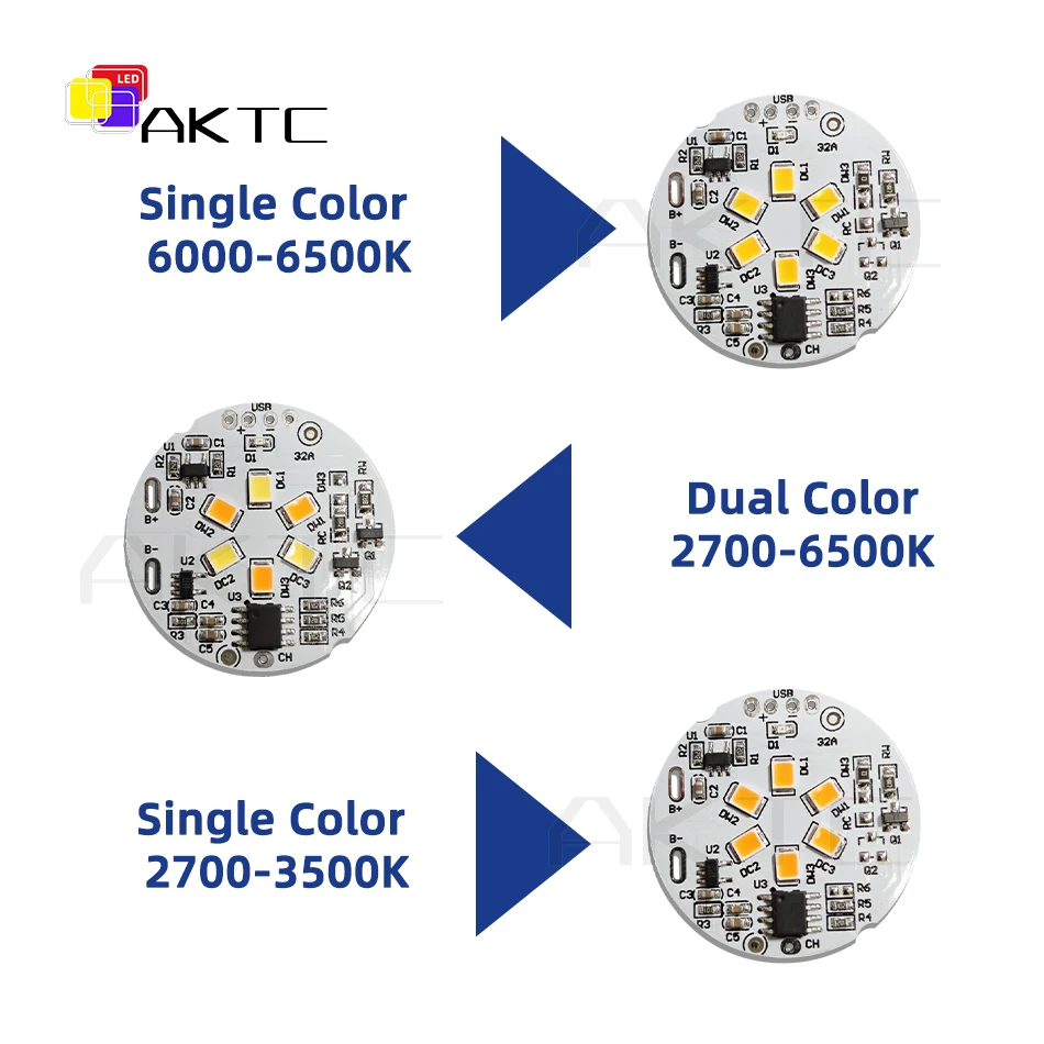 DC5V Rechargeable Dimmable LED Night Lamp Lights Source Board Dimming Compatible With Touch on/off Control/3.7V Battery/Charging