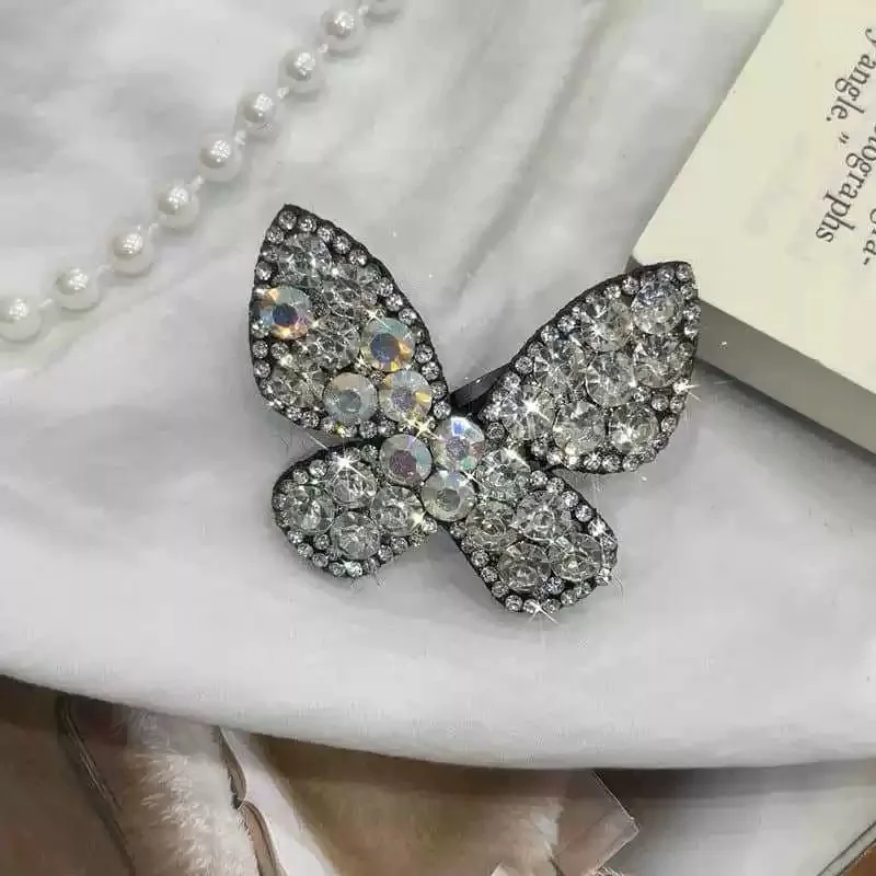 Süße Strass Fee Schmetterling Haarnadel Elegante Bb Clip Pony Haarnadel Haarschmuck für Frauen – Detail 8