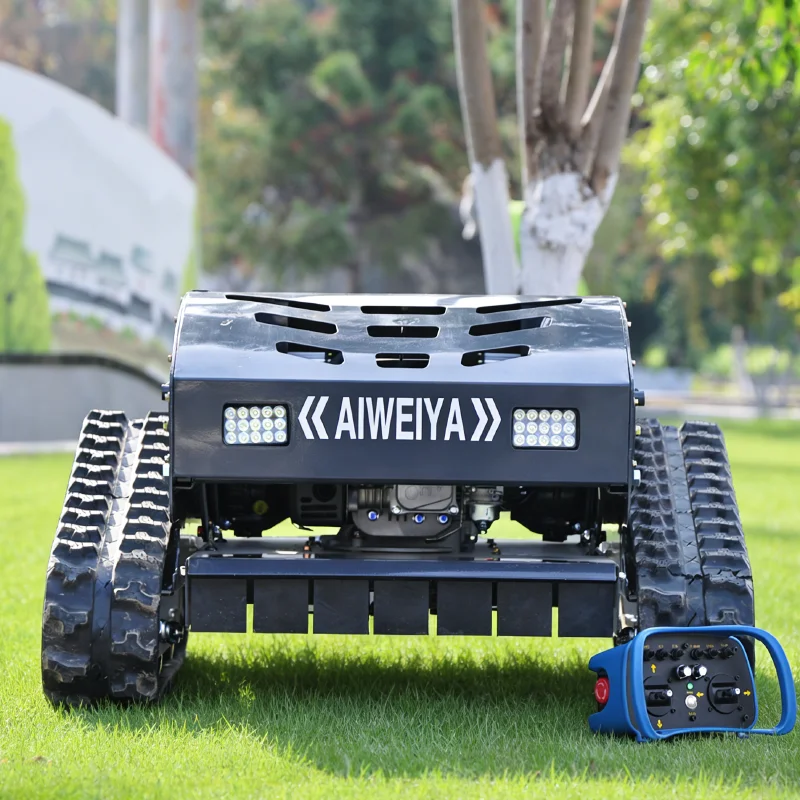 

Многофункциональная машина для прополки полей и удаления сорняков, гусеничная газонокосилка с дистанционным управлением для работы на любой местности