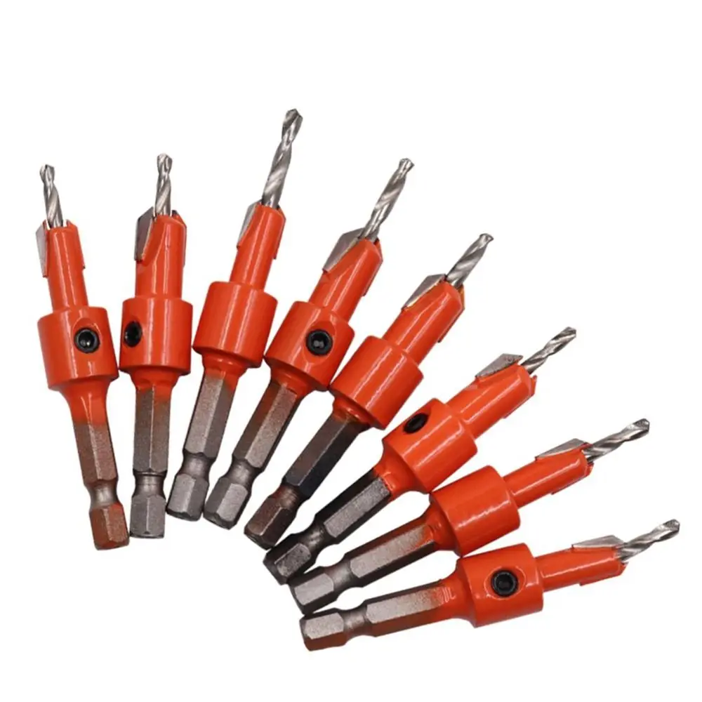 HSS Hex Shank Countersink Drill Bit Woodworking Drilling Tools Multifunctional Wood Metal Hole Cutter Hole Opener Hand Tools