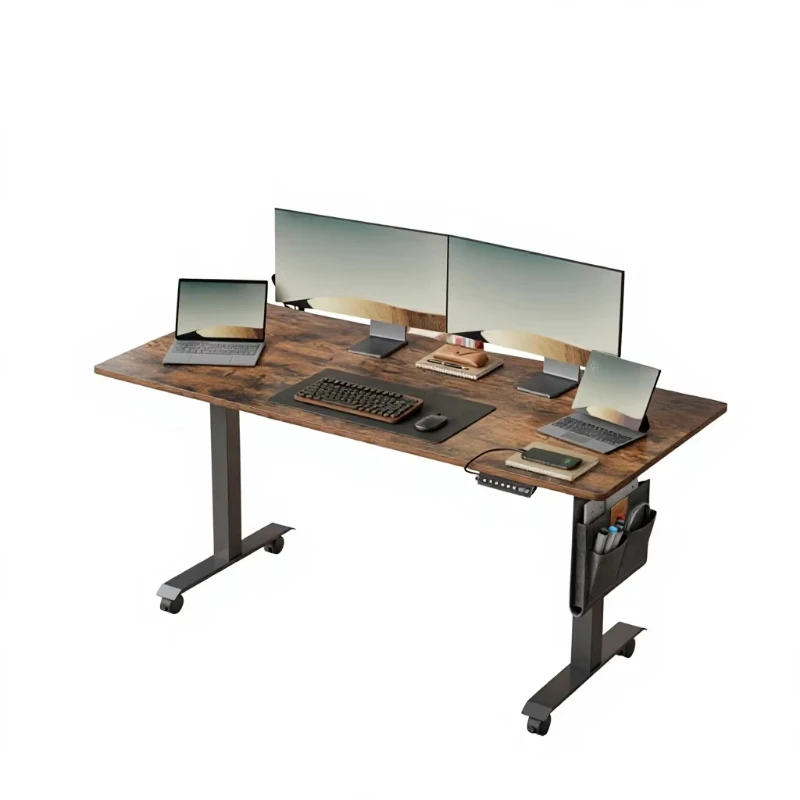 

Stainless Steel Electric Desk - 160CM Height Adjustable Commercial Desk, Modern Design, White