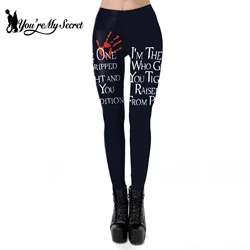 [You're My Secret] Fashion Skull New Design Women Punk Gothic Style Yoga Pants High Waist Energy Workout Leggins Ankle Pants