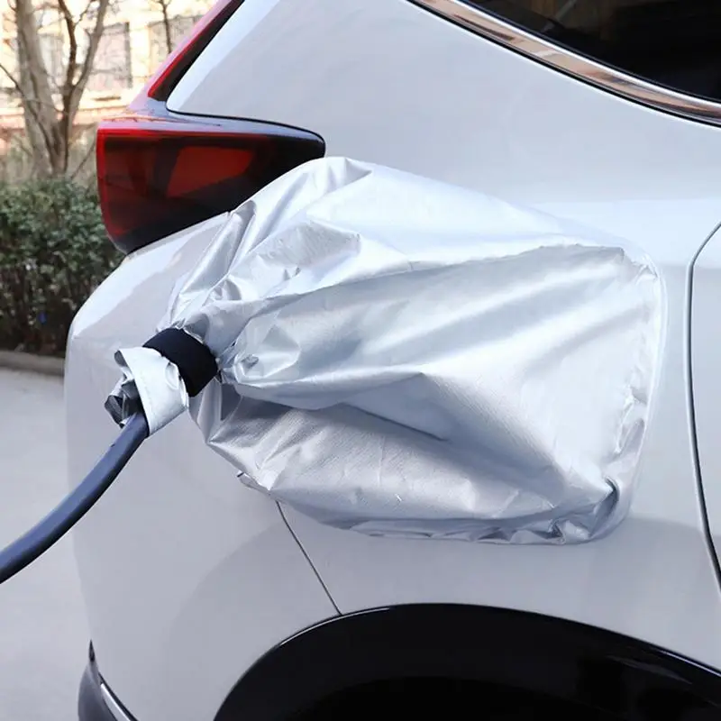 Waterproof Electric Car Charger Port Rain Cover New Energy Vehicle Charging Gun Rain Bag Protector