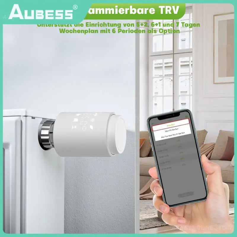 

Thermostatic Radiator Valve Remote Contro Temperature Controller Tuya Smart Radiator Actuator Work With Alexa Home