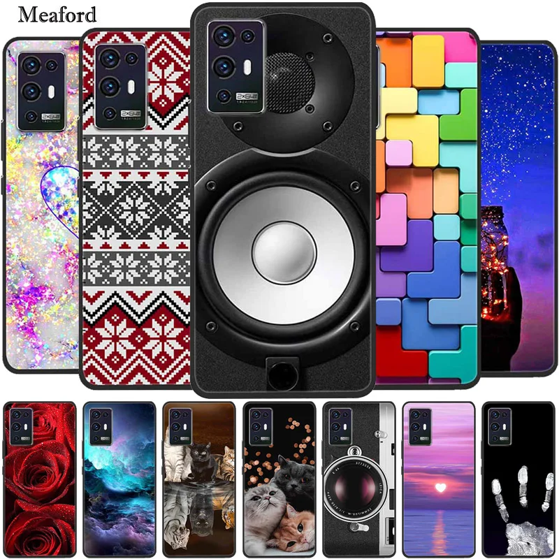 For ZTE Blade A72 Case ZTE Blade A52 Luxury Soft Silicone Back Case For ZTE BladeA72 A 72 A 52 Coque Phone Cover Anime TPU Funda