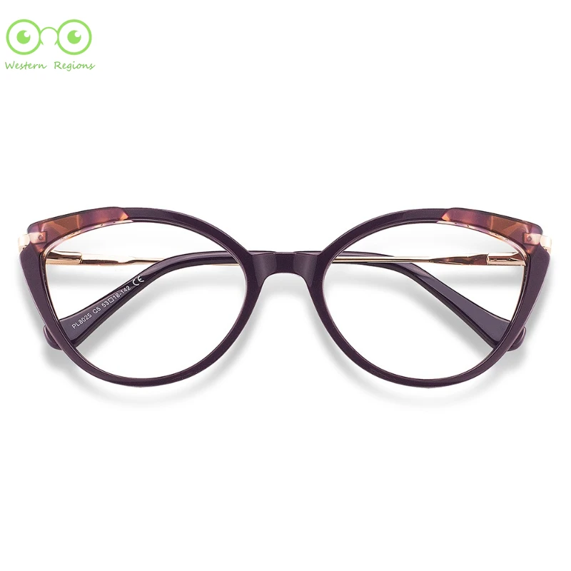 

New Women's Acetic Acid STOCK High Quality Splicing Women's Cat Eye Frame Fashion Trend How many frames to choose from
