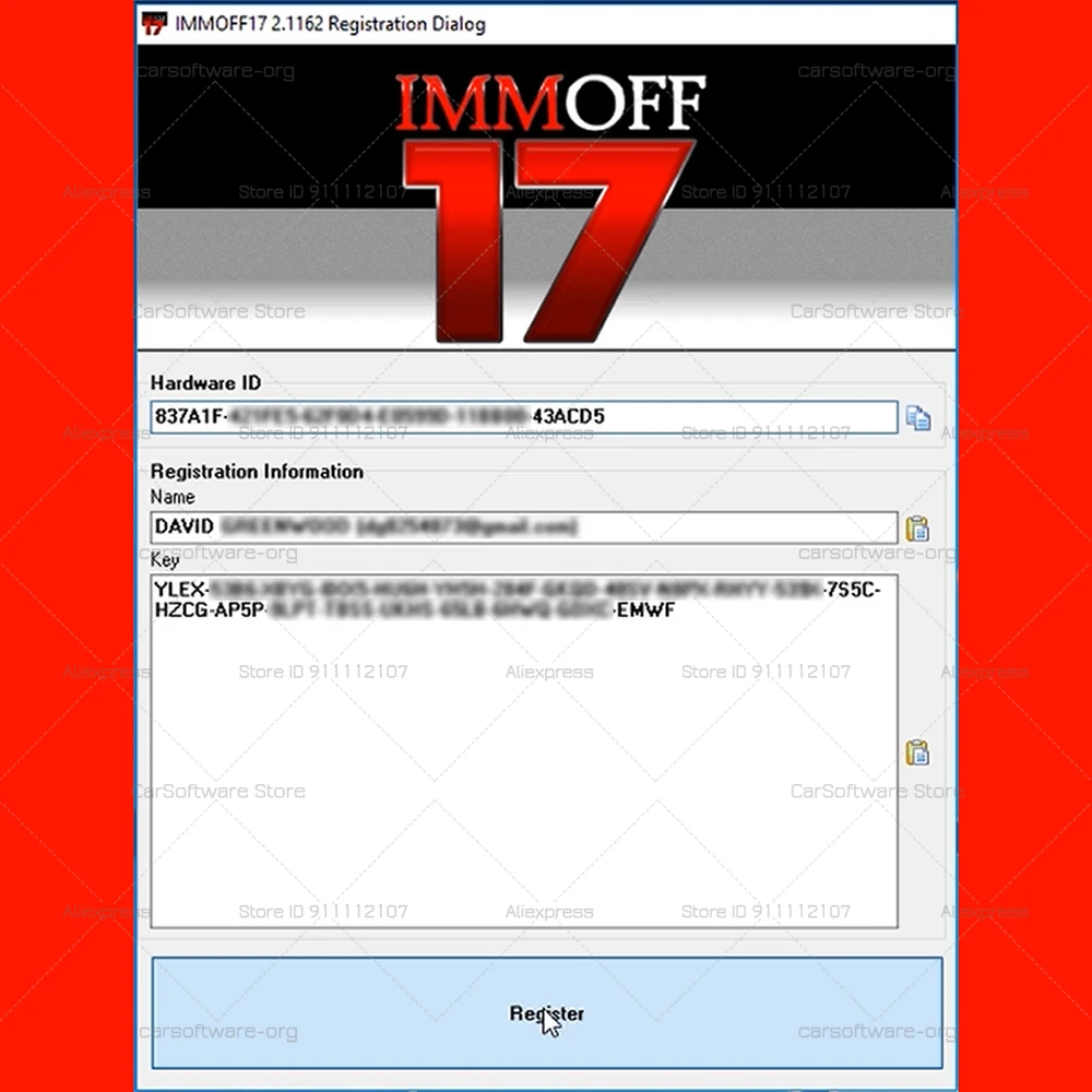 Picture 5: IMMOFF17 For Au-di EEPROM IMMO PATCHE EPROM Checksum Correction No dash light and warning message The Right Way To IMMO OFF