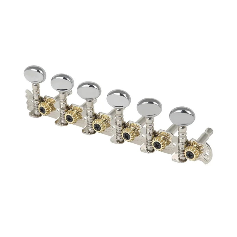 

【Must-Haves】Guitar Machine Head 12-String 6+6 String Tuner With Two Hole Leg For Classic Guitar Or Folk Guitar Nickel Plated