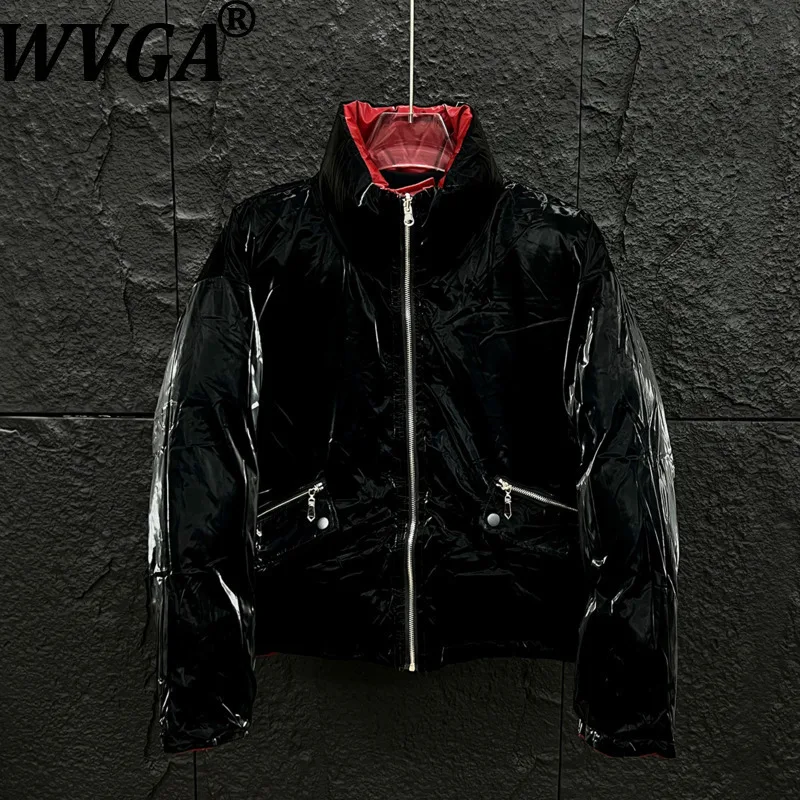 

WVGA зимние новые мужские двусторонние хлопковые модные короткие куртки в корейском стиле, шикарные повседневные утолщенные теплые пальто Ins W14581