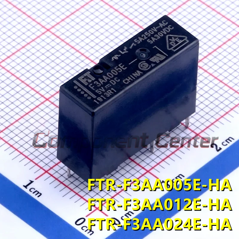 FTR-F3AA005E-HA FTR-F3AA012E-HA FTR-F3AA024E-HA (10pieces) DIP 5VDC/12VDC/24VDC POWER RELAY 5A  ,Original In Stock