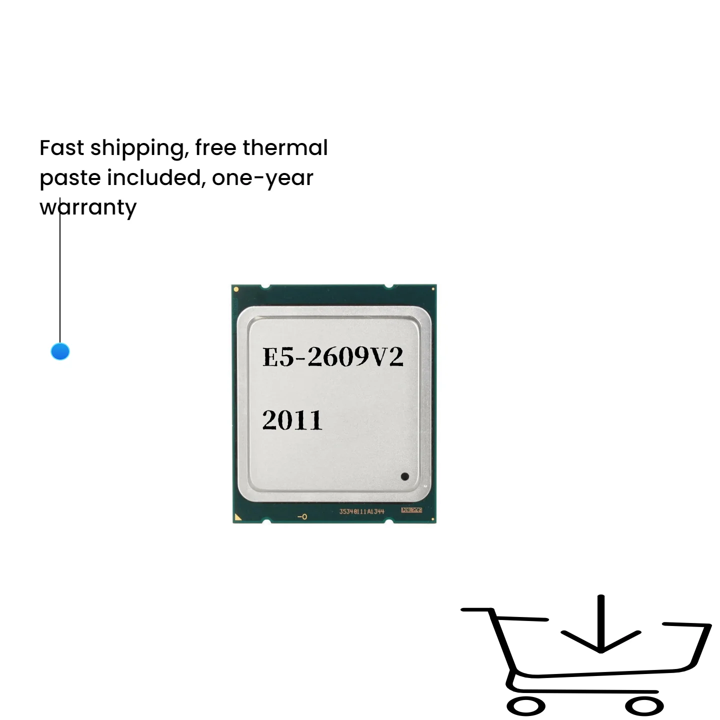 

Xeon Processor E5-2609V2 (2.5GHZ/10MB/quad-cores) FCLGA2011 TPD 80W CPU E5 2609V2 E5 2609 V2