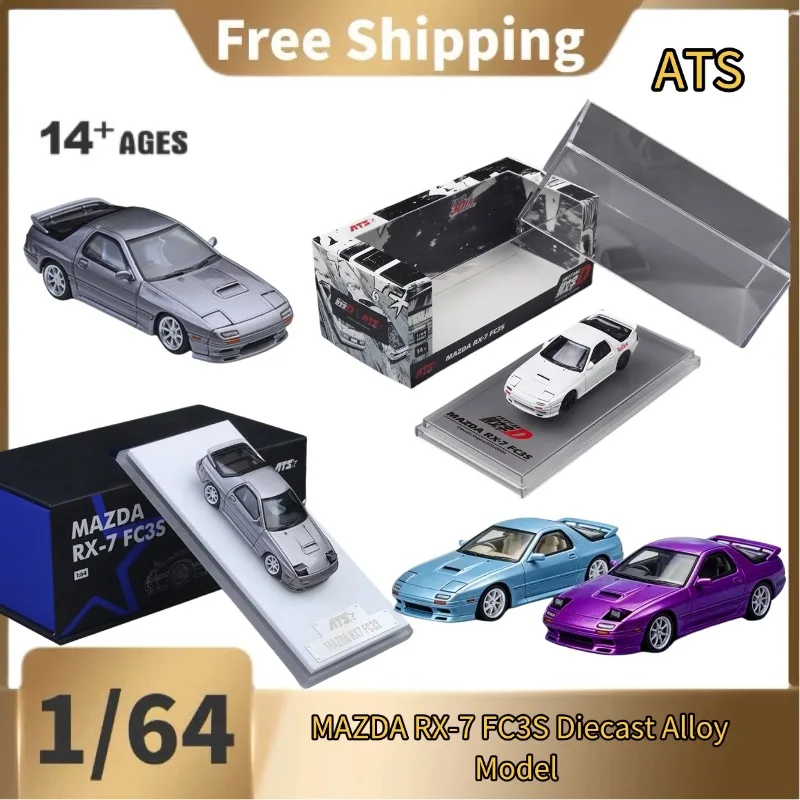 [[In Stock] ATS-Models 1:64 MAZDA RX-7 FC3S Diecast Alloy Model,  Static Collectible Display Piece, Gift for Car Enthusiasts.
