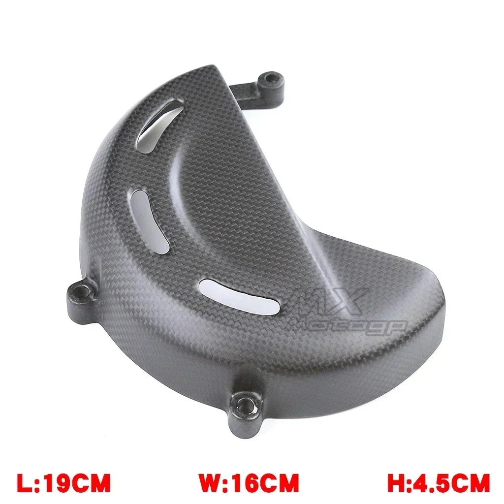Motorcycle Carbon Fiber Dry Clutch Cover Right Engine Case Protector For DUCATI Panigale V4 V4S V4R Streetfighter Multistrada V4