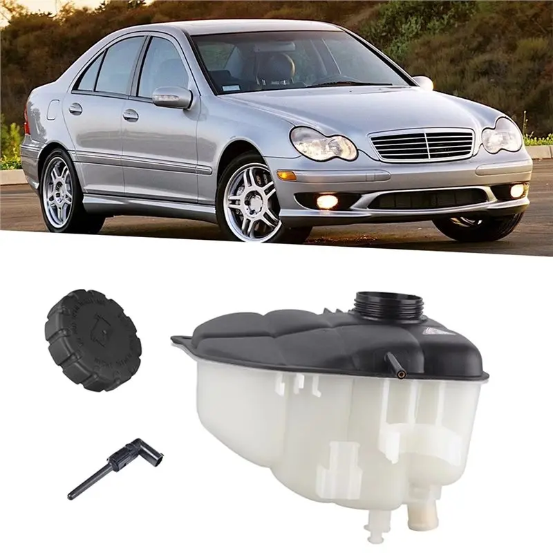 Coolant Reservoir Overflow Expansion Tank With Cap Level Sensor 2035000049 For Benz C-CLASS W203 S203 CL203 W209