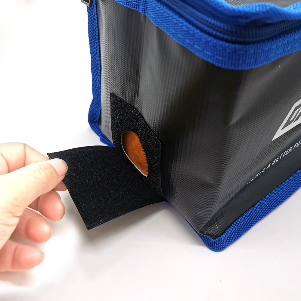 DXF-Bolsa de seguridad para Dron de carreras, bolsa Lipo ignífuga, impermeable, a prueba de explosiones, portátil, almacenamiento de gran capacidad,