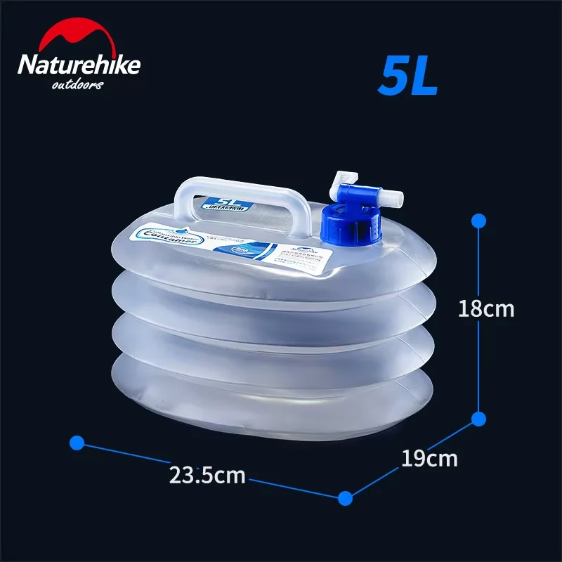 Naturehike Opvouwbare wateremmer Opvouwbare wateropslaguitrusting Outdoor Wandelen Camping Wateremmer Reizen Toeristische waterzak