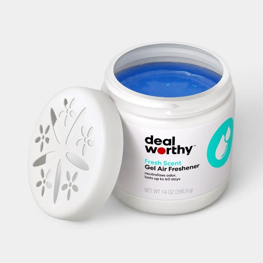 Solid Fresh Scent Air Freshener, 14oz Gel Deodorizer, Non‑Powered Long‑Lasting Fragrance for Home