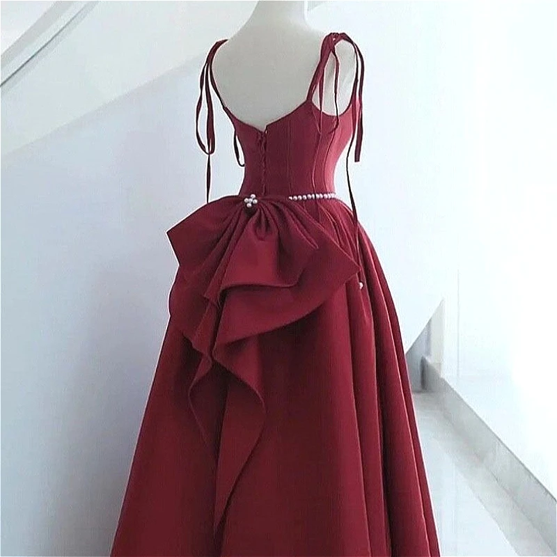 

Gown Dress Women Party Dresses A Line Vestidos Tight Waist Vintage Y2k Streetwear Elegant Splice Evening Night Work 2026