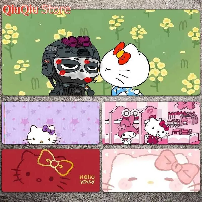 

H-Hello K-Kitty Mousepad Mouse Pad Laptop Gaming Accessories Mousepad Large Desk Mat Computer Gamer Keyboard Rug Carpet
