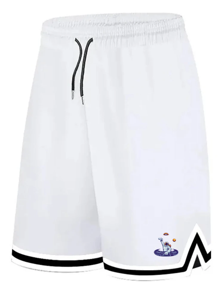 

American Retro Sports Fitness Quick Drying Loose Shorts Basketball Shorts Adult Loose Casual Shorts Breathable Streetwear Moto