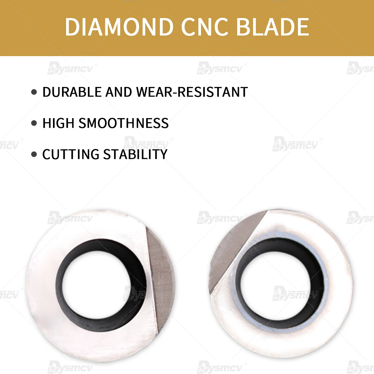 CNC Lathe Tool Milling Cutter Diamond Blade Cubic Boron Nitride RPMT10T3 CBN Quenched Steel PCD Copper Aluminum R5 Round Inserts