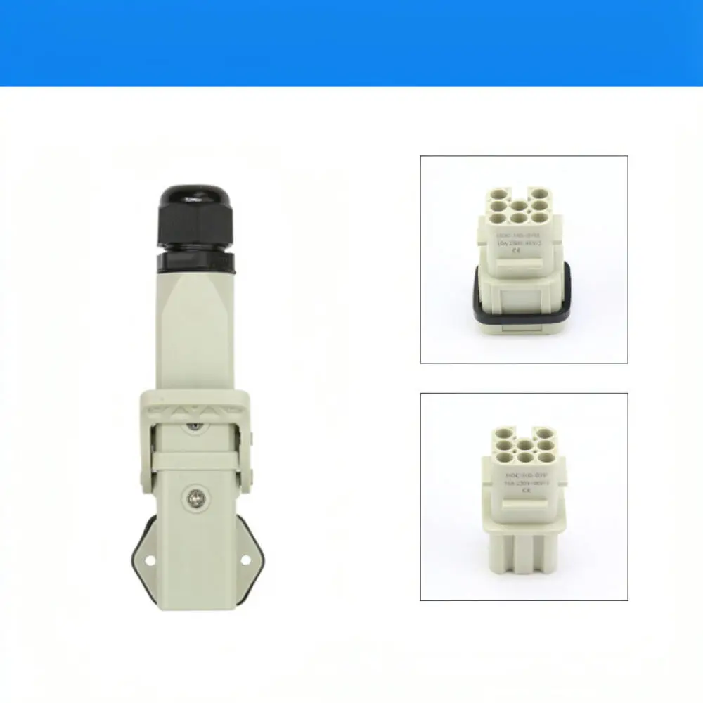 Heavy Duty Aviation Plug HA004 Industrial Connection Module Plastic M20 Horizontal Entry Surface Mount Connector For For WZAZDQ