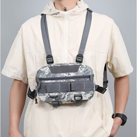 Fishing Chest Bag Men's Tactical Bags Waterproof Molle Nylon Climbing Camping Backpacks Outdoor Travel Vest Backpack Fanny Pack