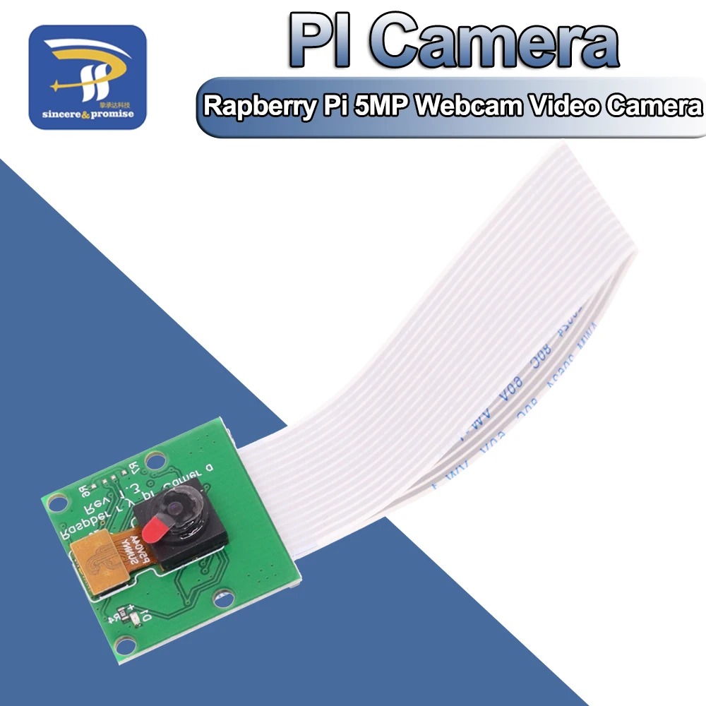 Raspberry Pi 3 modèle B +, mini caméra vidéo, webcam 5MP, compatible pour Raspberry Pi 4 modèle B, technologie 1080p 720p