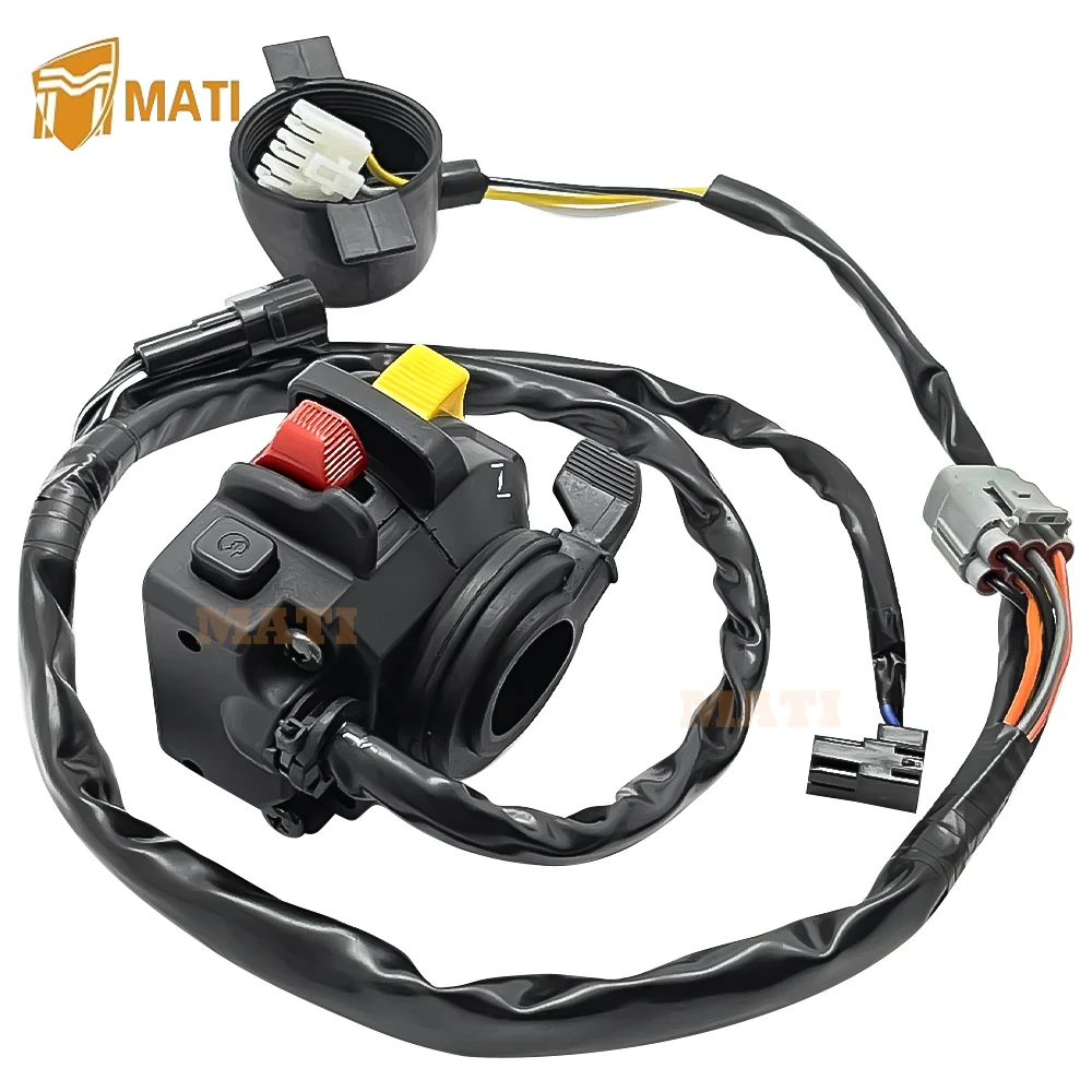 MATI-Interruptor do guiador esquerdo para Suzuki, Start e Stop Farol para Suzuki LTR450, QuadRacer 450, 2006-2009, 37400-45G00