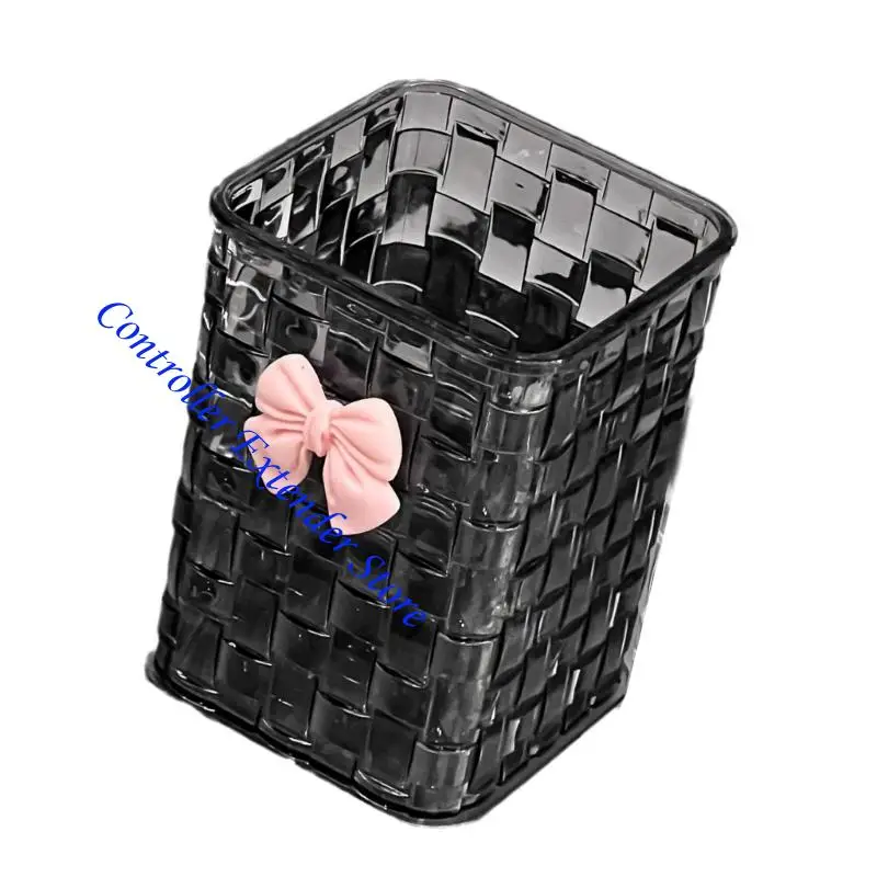 N84B Pencil Cup Multipurpose Desk Pen Organizers Tabletop Makeup Brush Storage Box