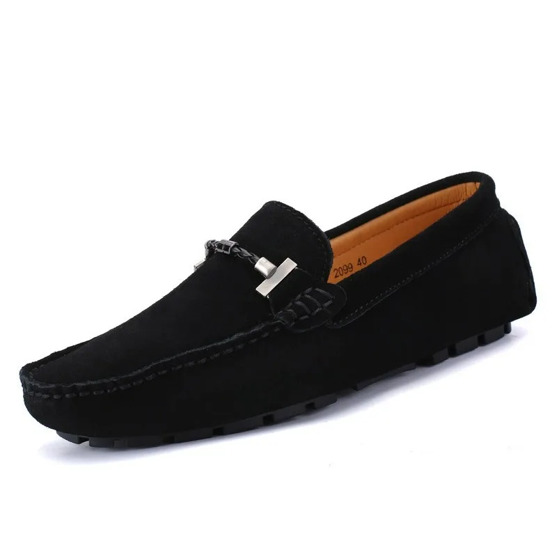 Luxury Men Loafers Slip on Sneakers Casual Boat Shoes New Fashion Male Driving Shoes Soft Moccasins Suede Flat Men Shoes Zapatos