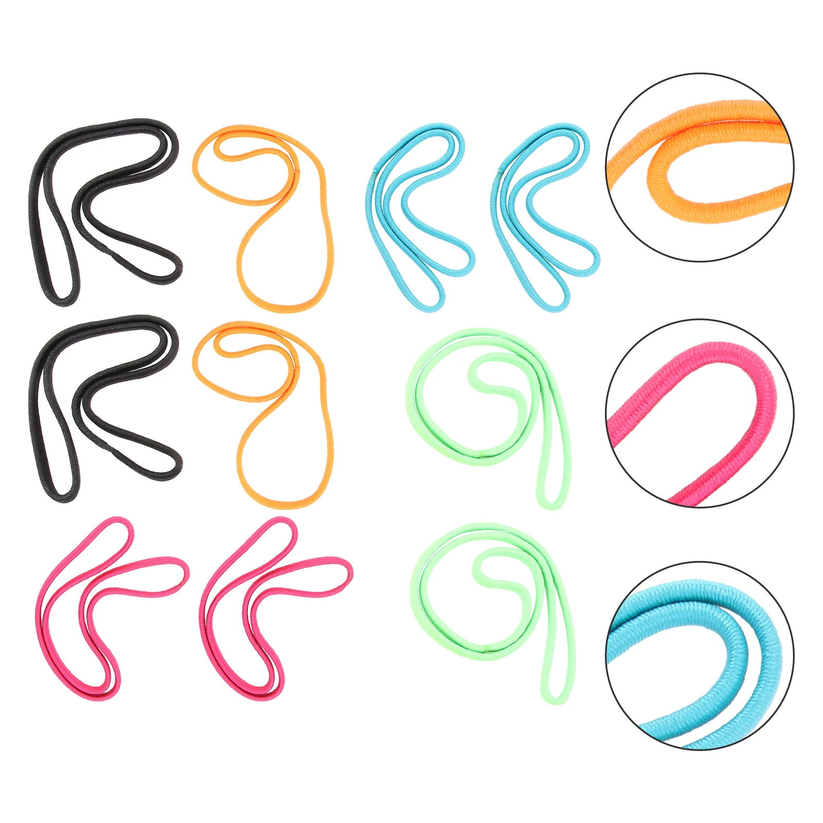 

12 pcs Anti-Slip Hair Straps Women'S Fine Cloth Headbands Yoga Fitness Sport Hair Accessories For Running Gym Volleyball Archery