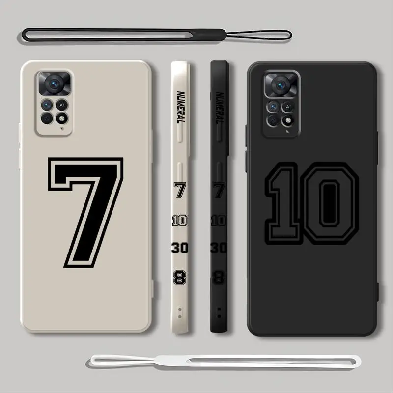 Basketball Celebrity Numbers Phone Case for Redmi Note 9 10 Pro 8 9S 7 9T 12S 11S 11 Pro 5G 10 10T 12 Pro Plus Silicone Cover