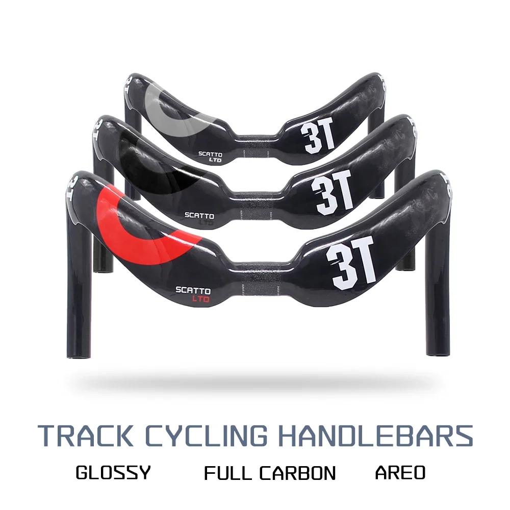 

TOP Brand 3T Cycling SCATTO LTD Track bar Full Carbon Road Handlebar Gloss 31.8mm,370mm,385mm,Track Sprinter's Bar