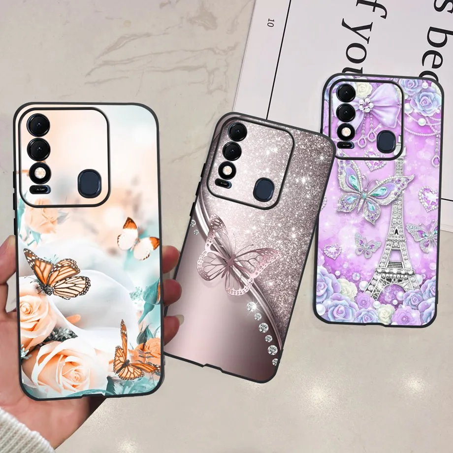 Voor Tecno Spark 8C 8 Pro Soft Gevallen Tpu Zwart Siliconen Fundas Voor Tecno Spark 9 Pro 9T Spark8 8Pro Nieuwe Mode Schilderen Bumper