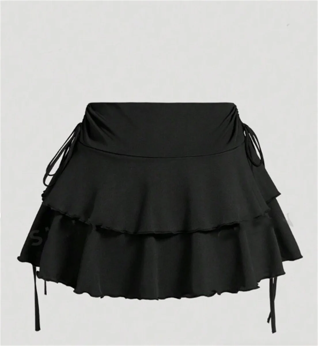 2025 New Solid Color Skirt Women Summer Fashion Outdoor Versatile High Waist Slim Fit Elastic Waist Short Skirt Goods In Stock