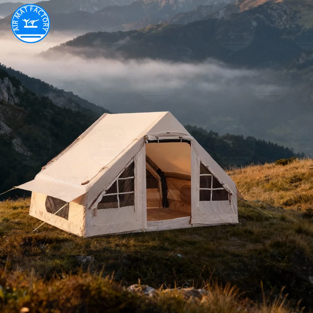 

Inflatable Camping Tent for Outdoor Adventures Spacious 4-6 Person Waterproof Shelter for Forest Camping, Hiking & Family Trips