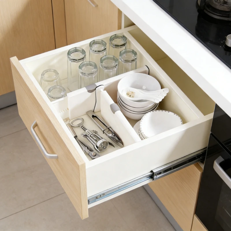 Adjustable Drawer Dividers Multi-Functional Modular Wardrobe Dividers Ideal for Kitchen Cabinet Organization Home Storage Tools