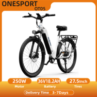 ONESPORT OT05  Electric Bicycle Adult 250W Men's E-Mountain ebike 48V18.2AH Battery,27.5 Inch MTB Electric Bike