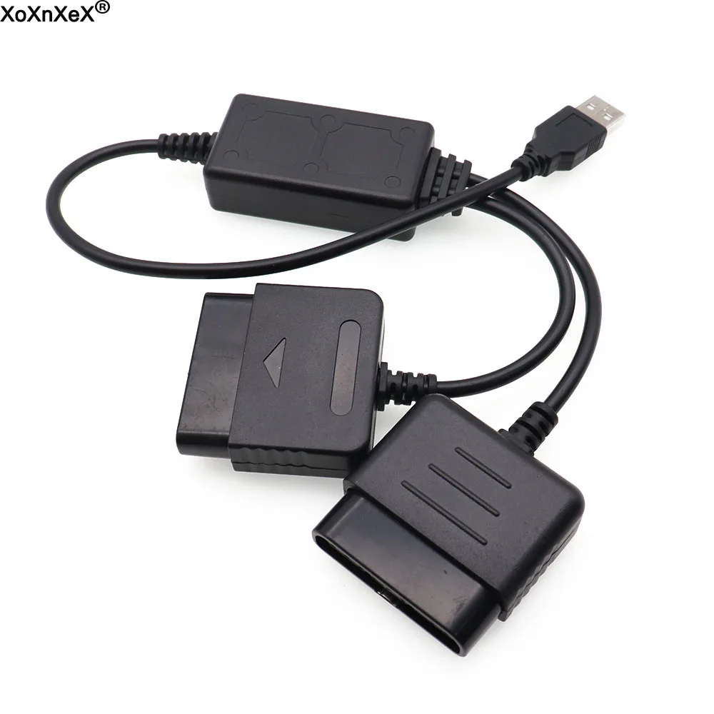 2 in 1 USB Adapter Converter Cable For Gaming Controller For PS2 to For PS3 PC Video Gaming Converter Adapter Accessories